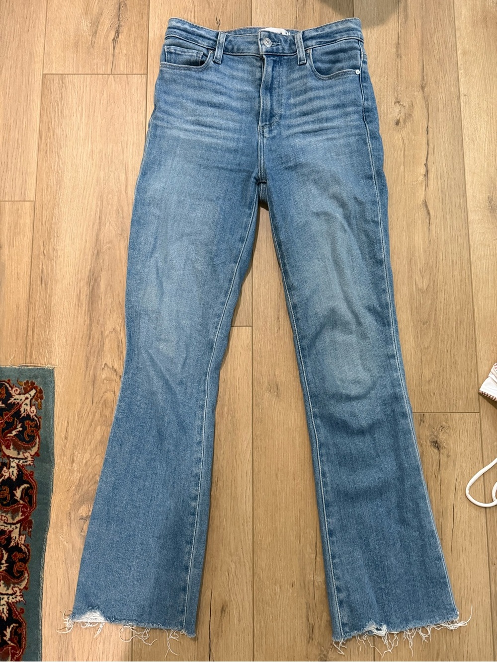 PAIGE Claudine Flare Jeans Size 25, Light Blue